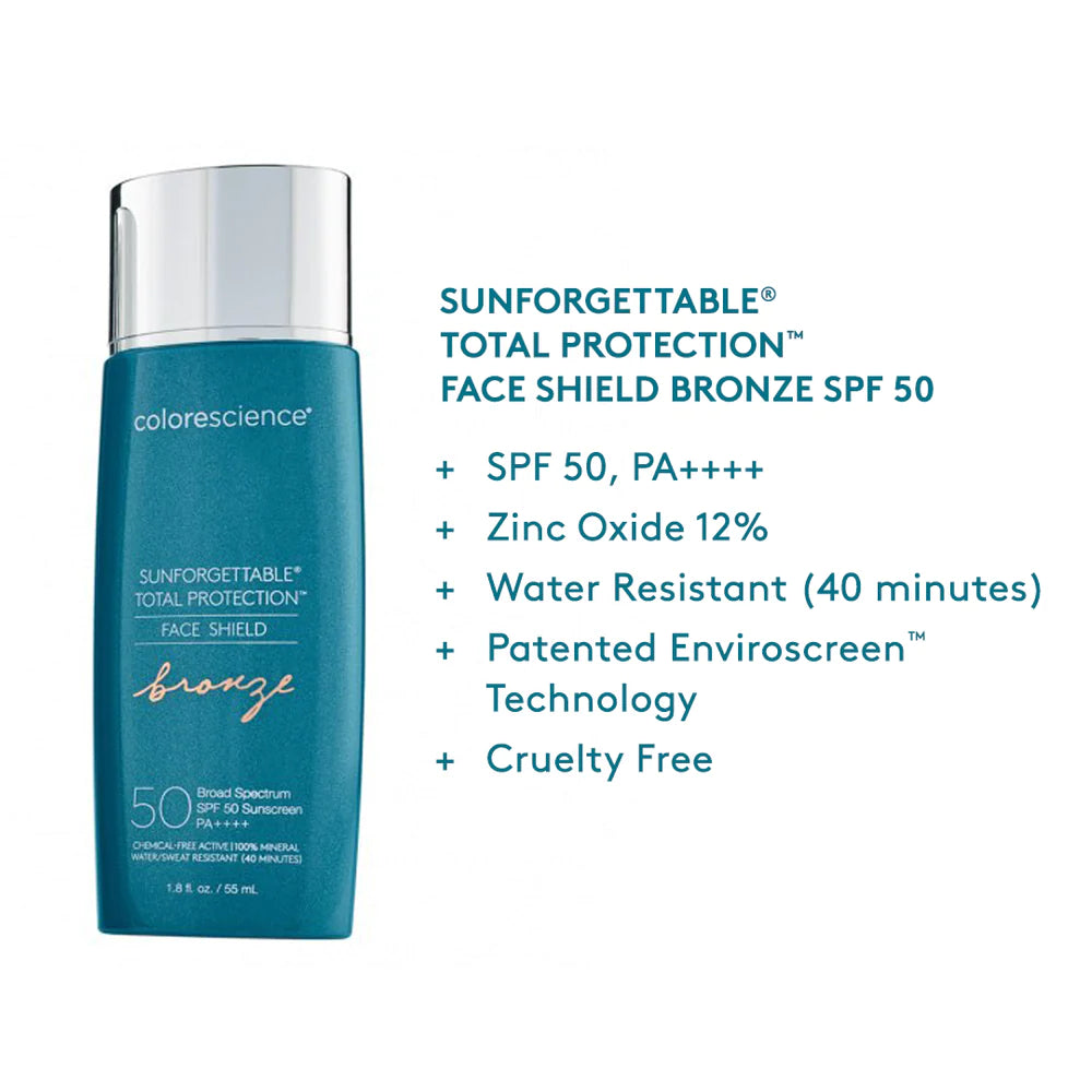 Colorescience Face Shield Bronze SPF 50 tinted sunscreen, third view