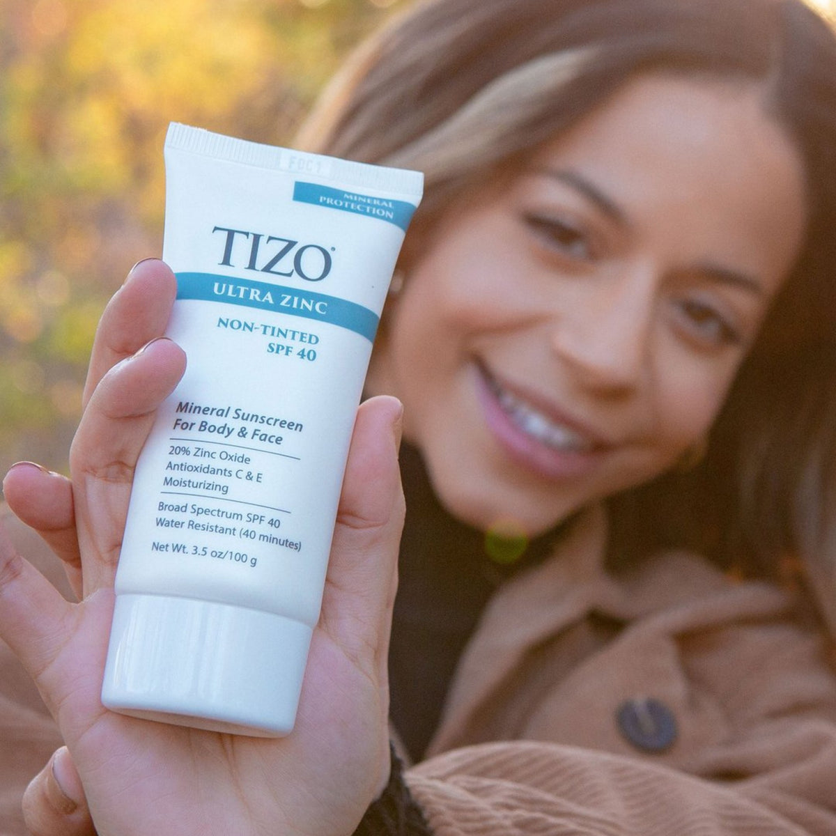 TiZO Ultra Zinc Non-Tinted SPF 40 lifestyle image