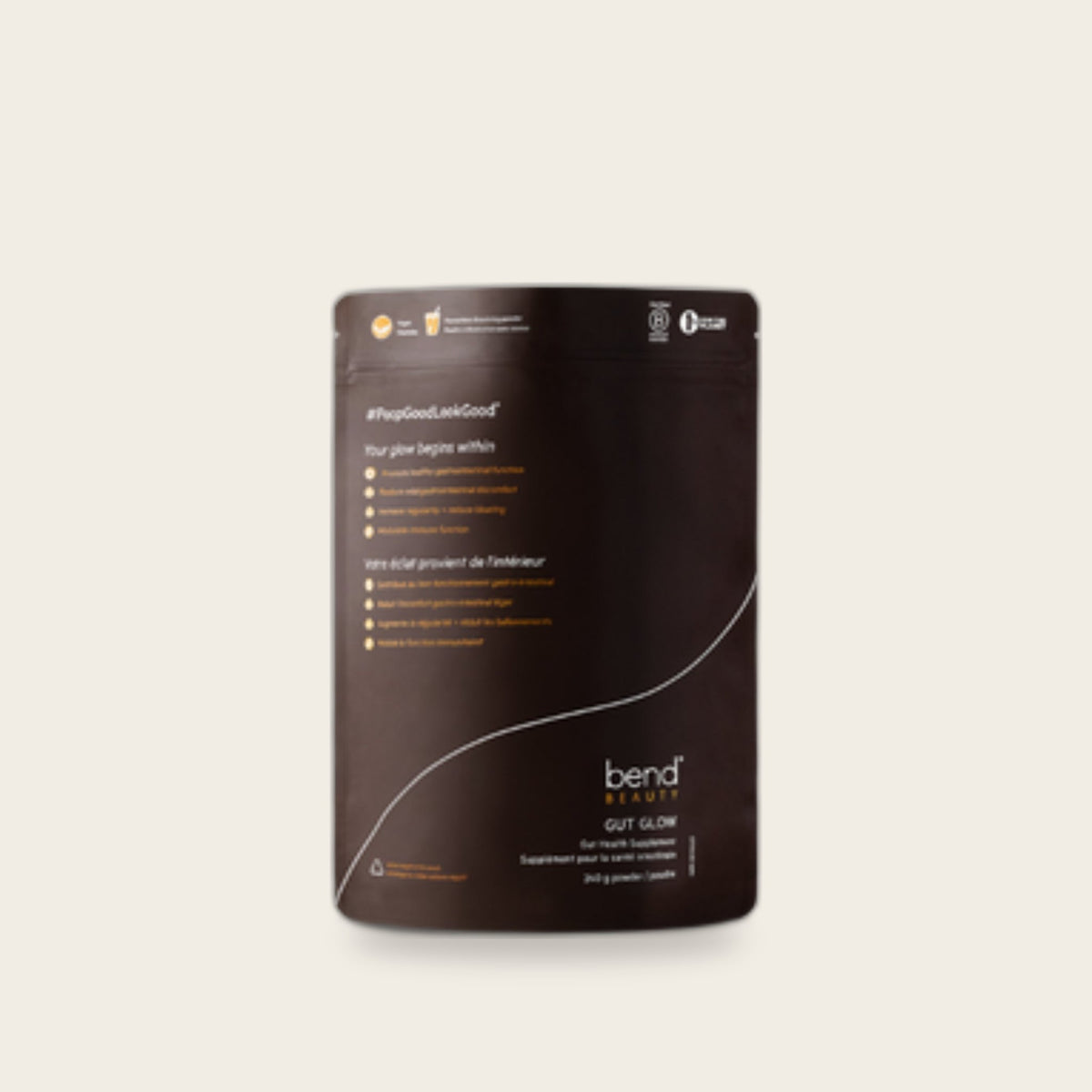 Bend Beauty Gut Glow prebiotic fiber powder