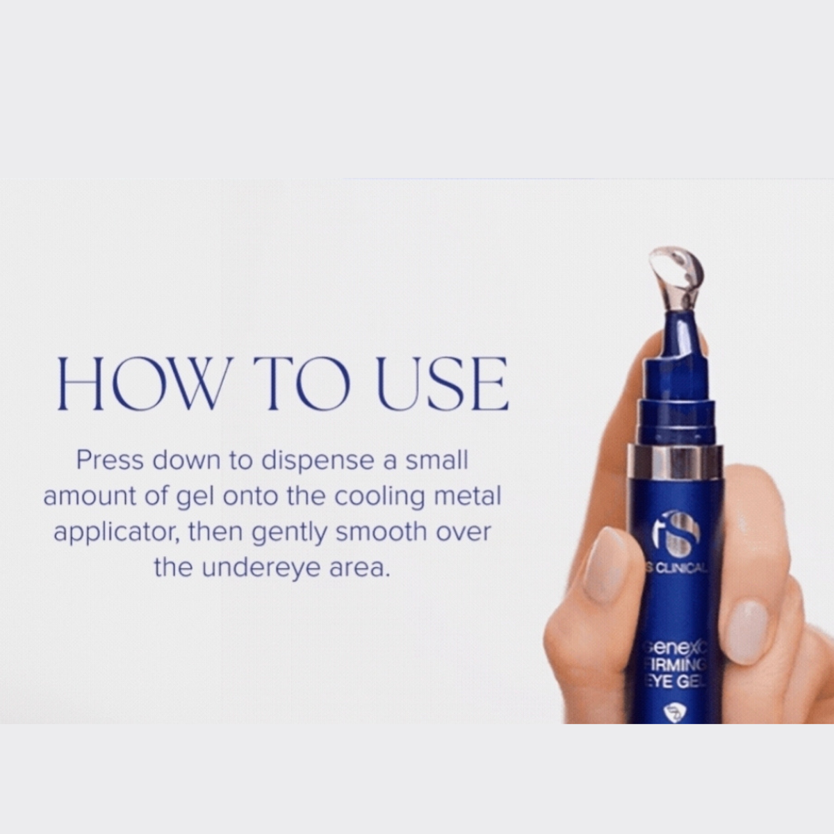 iS Clinical GeneXC Firming Eye Gel eye gel, third view