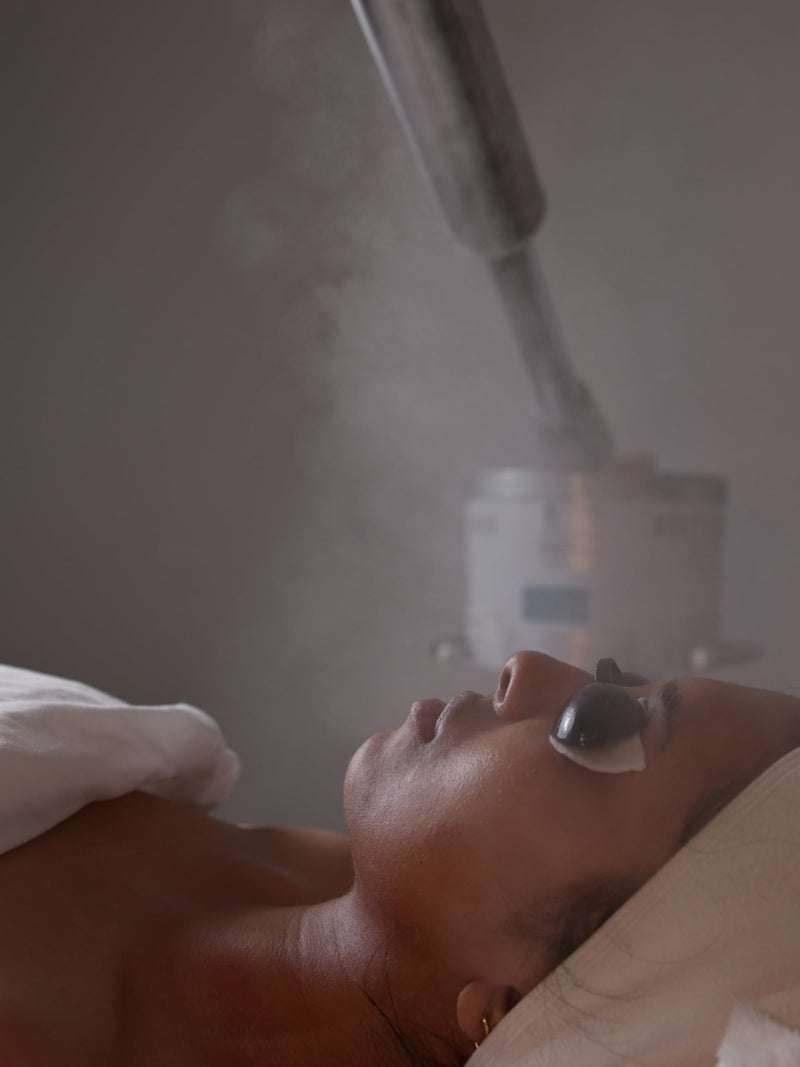 Cleanse, steam & exfoliation