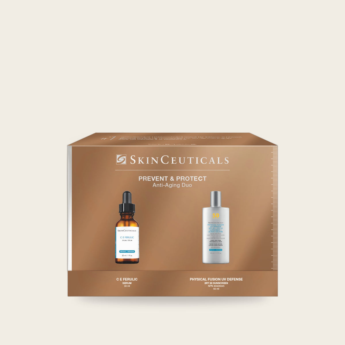 SkinCeuticals C E Ferulic and Physical Fusion Duo vitamin C and SPF set