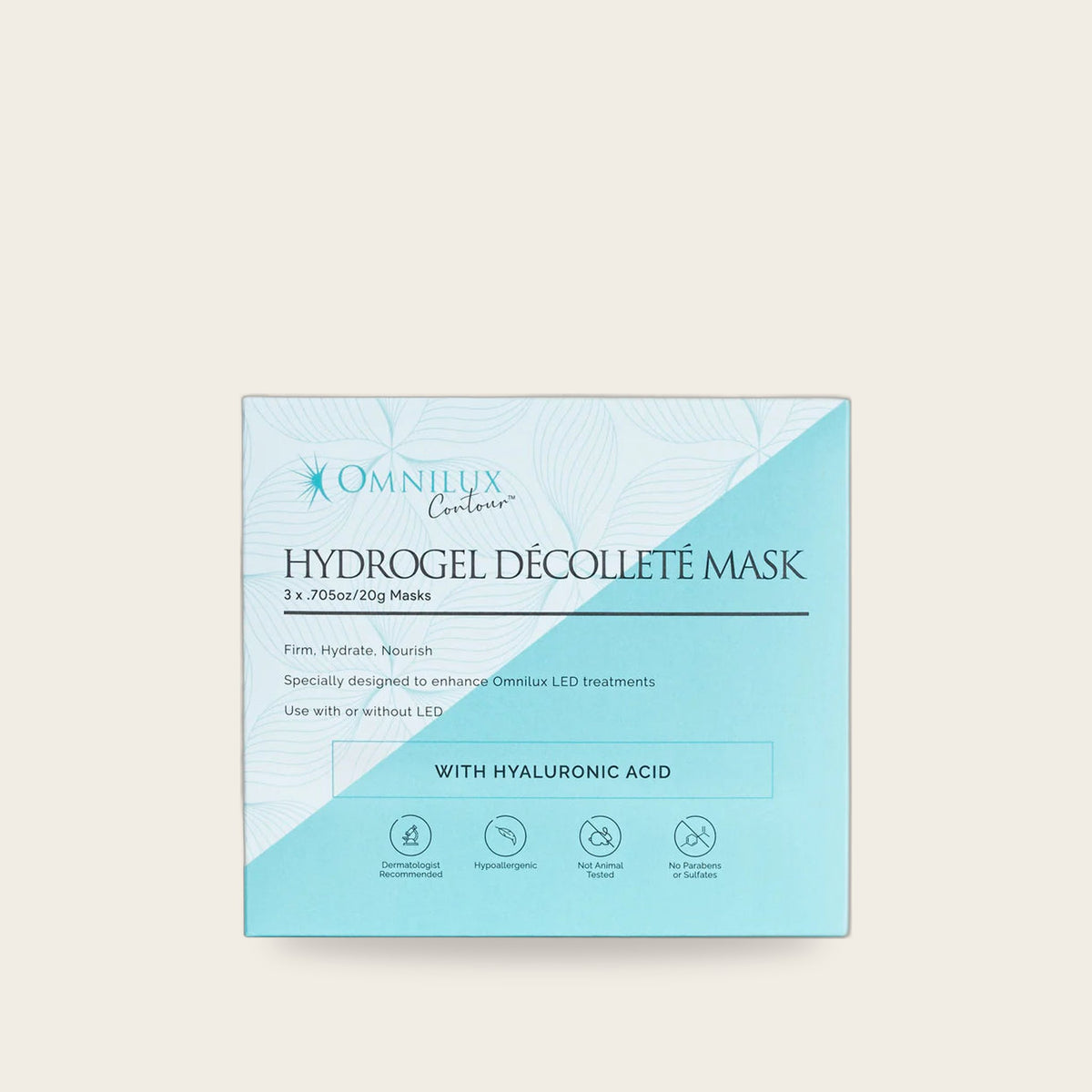Omnilux Hydrogel Décolleté Mask hydrogel mask